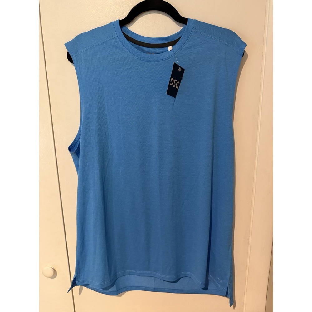 DSG Men's Movement Tank Blue Size Large Running Training Gymwear Activewear